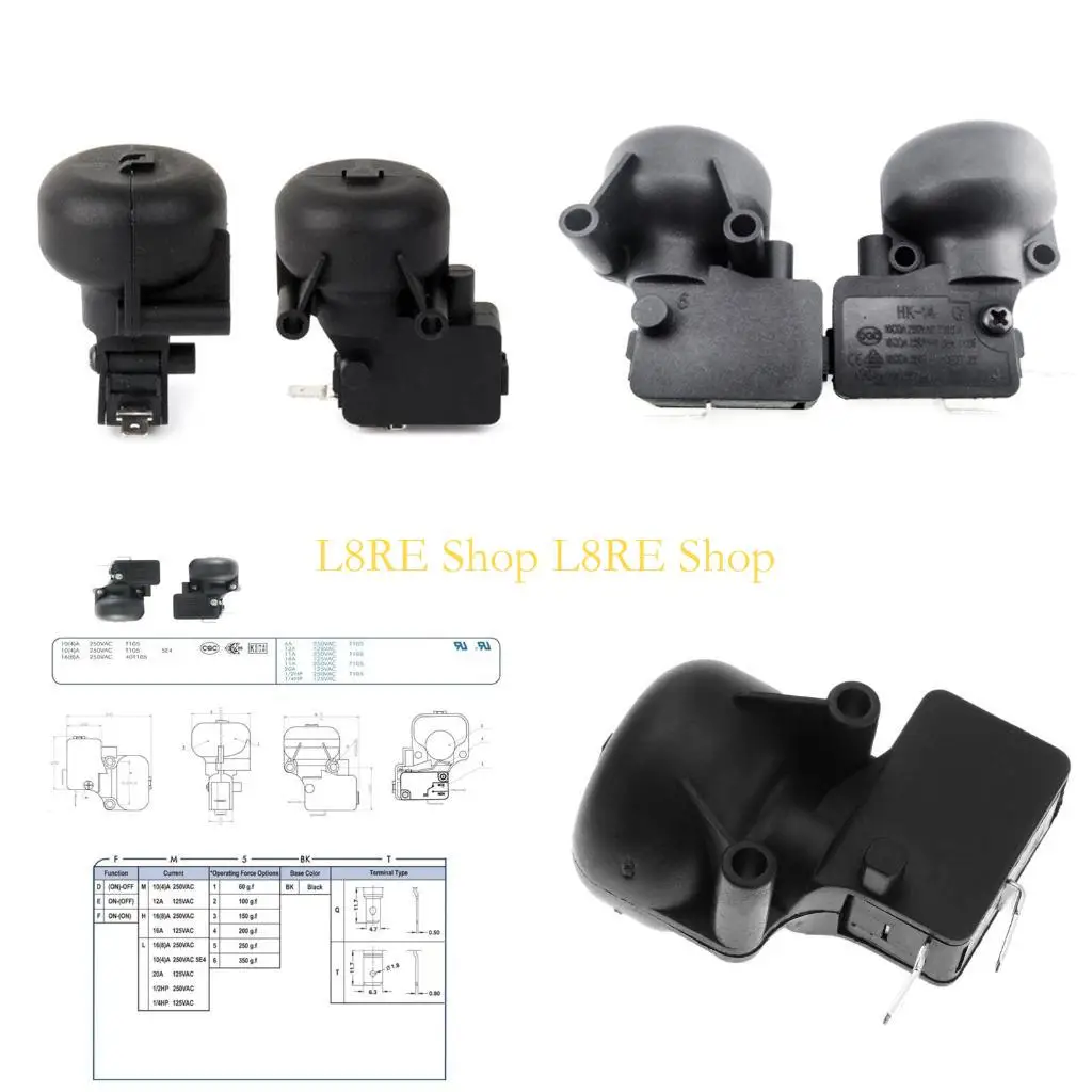 

L8RE наконечник над переключателем AC 250V 10A/250V 16A Микроэлектрический наконечник нагревателя внутреннего дворика над с