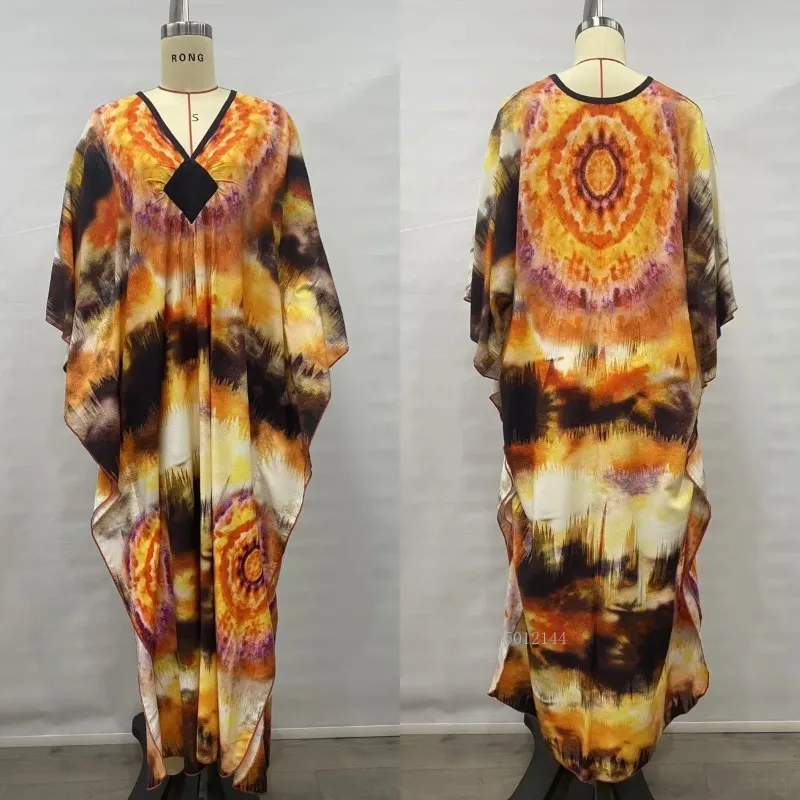 Mulheres casual vestido de impressão tingido rayon blusas plus size praia blusa cobrir muçulmano sarong pareo vestido biquinis islâmicos