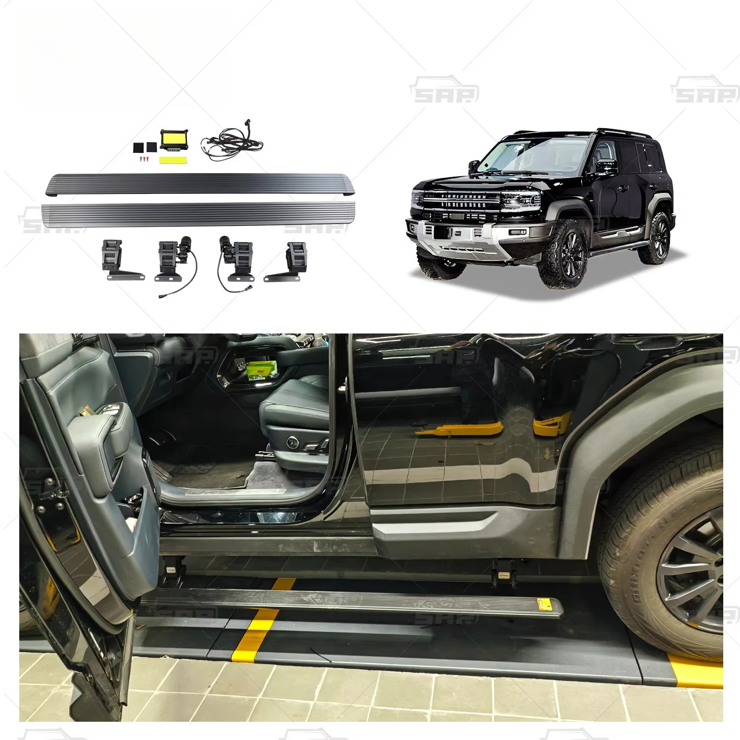 Anti-Pinch Waterproof Aluminum Electric Power Step for Leopard 5 2024