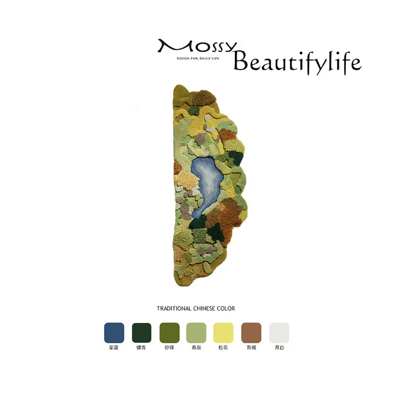 X Spring Limited Handmade Carpet Premium Moss Feeling Living Room Coffee Table Mat Wool Bay Window Bedroom Bedside Blanket
