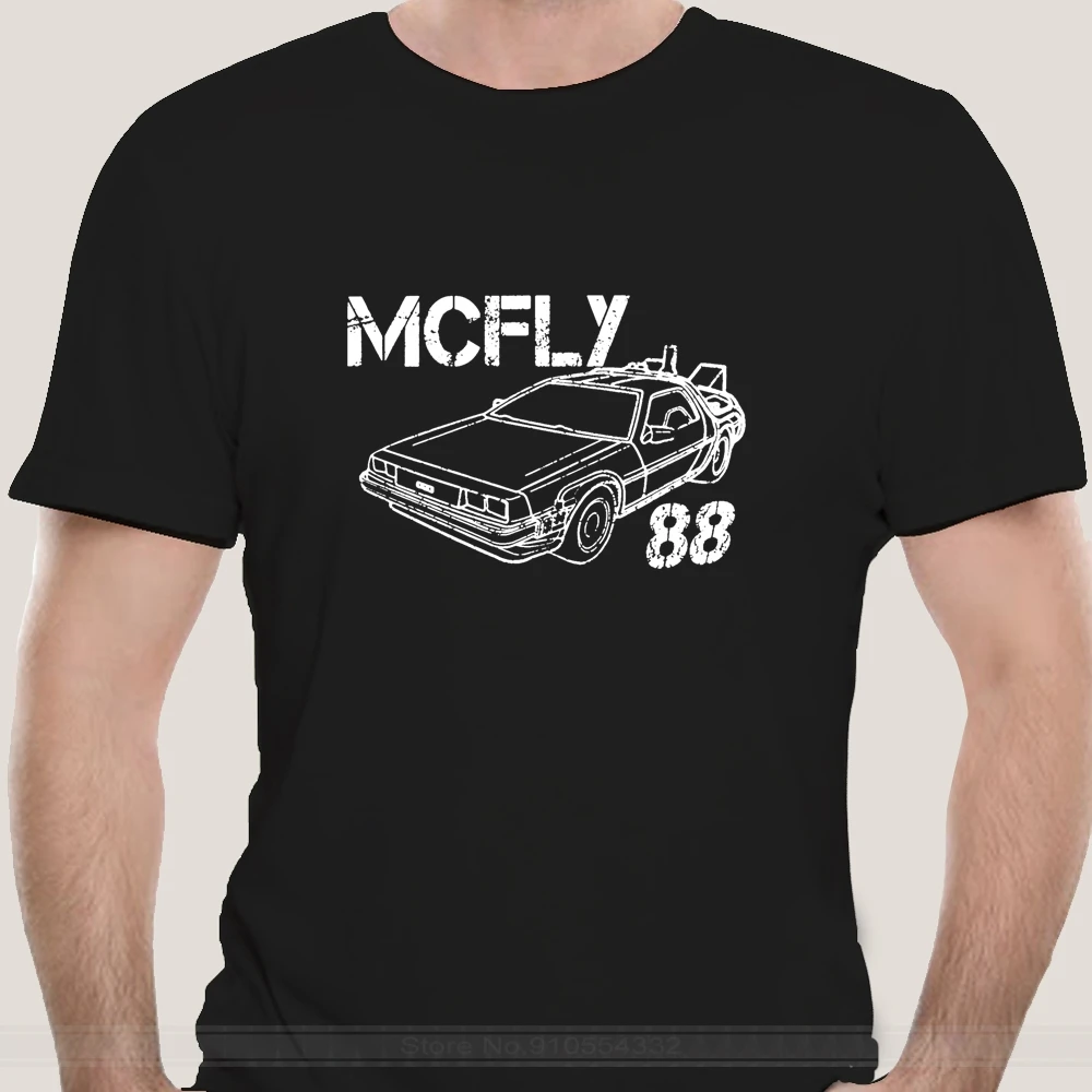 McFly 88 T Shirt Back to The Future Marty Delorean DMC12 Doc Brown Biff Flux Blu New T Shirts Funny Tops Tee