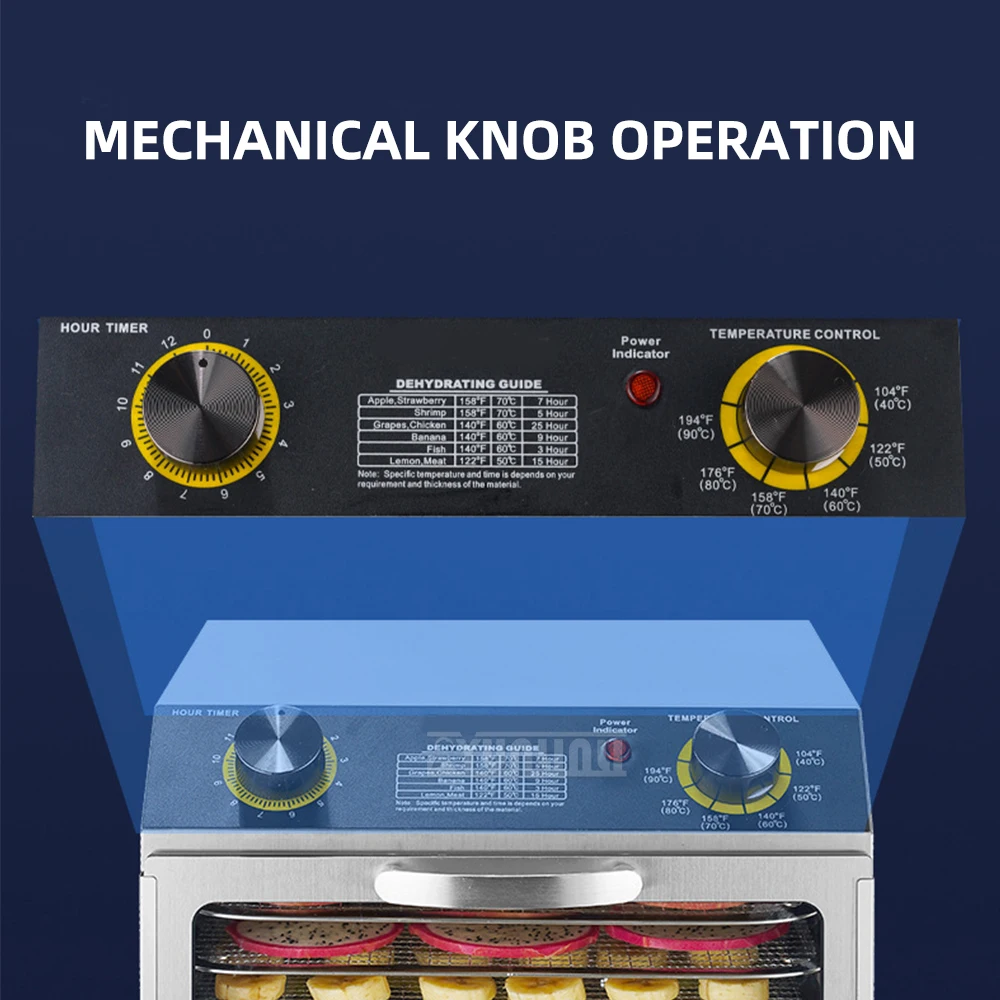 J-S18 Household Knob Type Small Food Drying Machine Fruit Dehydration Machine for Kitchen Use
