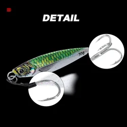 Jig Head metal fundido escama brillante – Señuelo artificial pesca