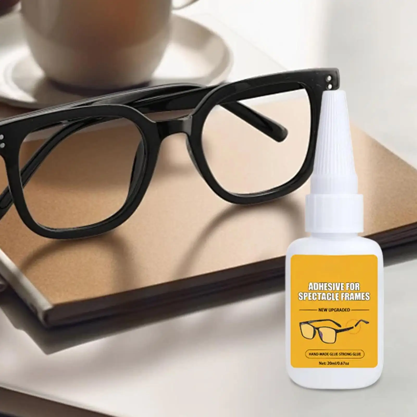 20ml Eyeglass Repair Kit Adhesive Glue for Glasses Frames  Lens Fixative Multipurpose DIY Craft Adhesive Strong Bond for Glasses