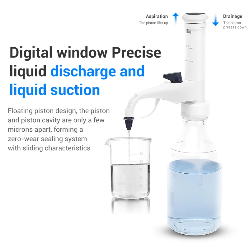 WESTTUNE Bottle Top Dispenser Adjustable Quantitative Laboratory Dispenser Lab Equipment for Chemistry Scientific Research