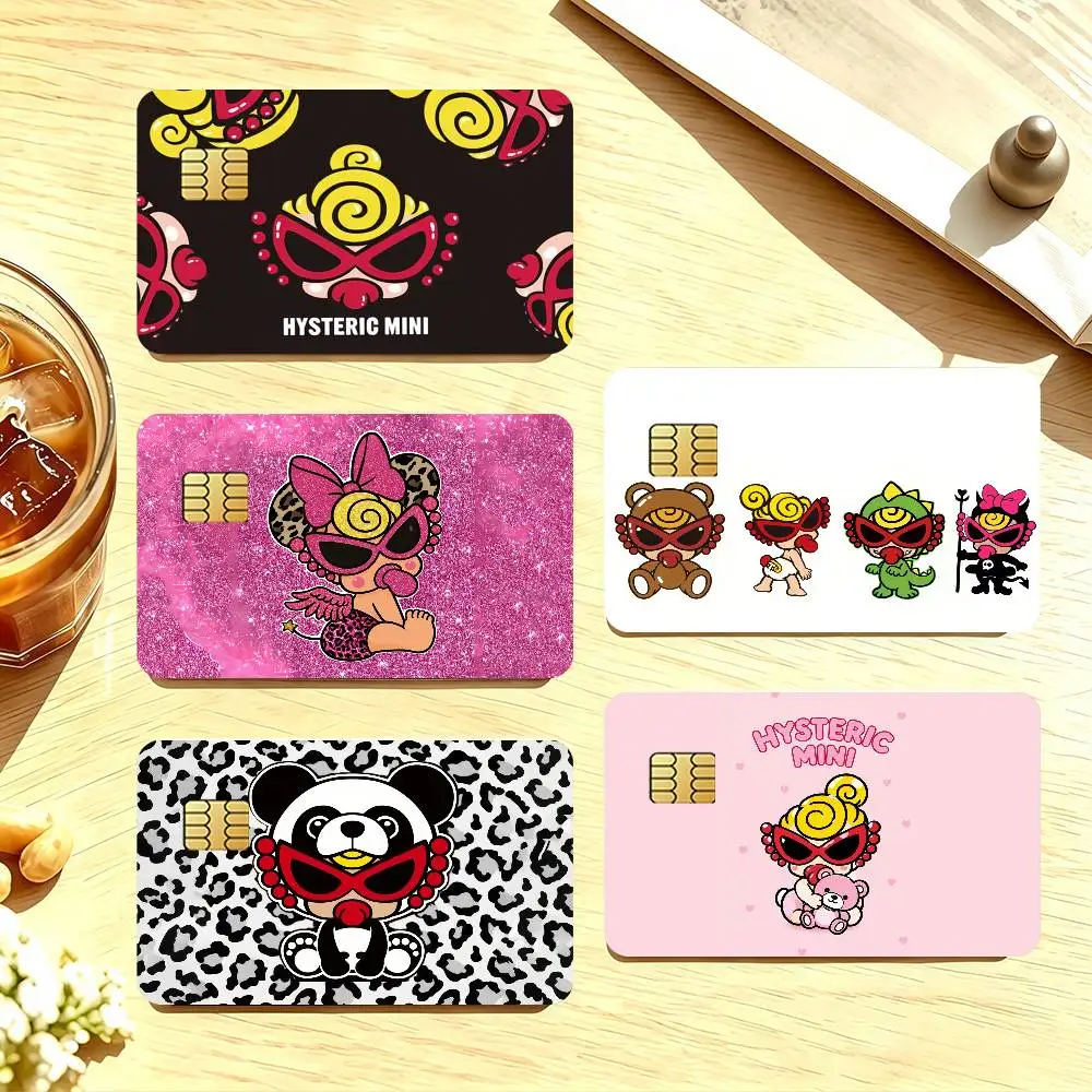 Fashion H-Hysteric MiniS Cool Credit Card Skin Stickers For Bank Card Bus Metro Cards Waterproof Anti-Scratch Gift 4PCS