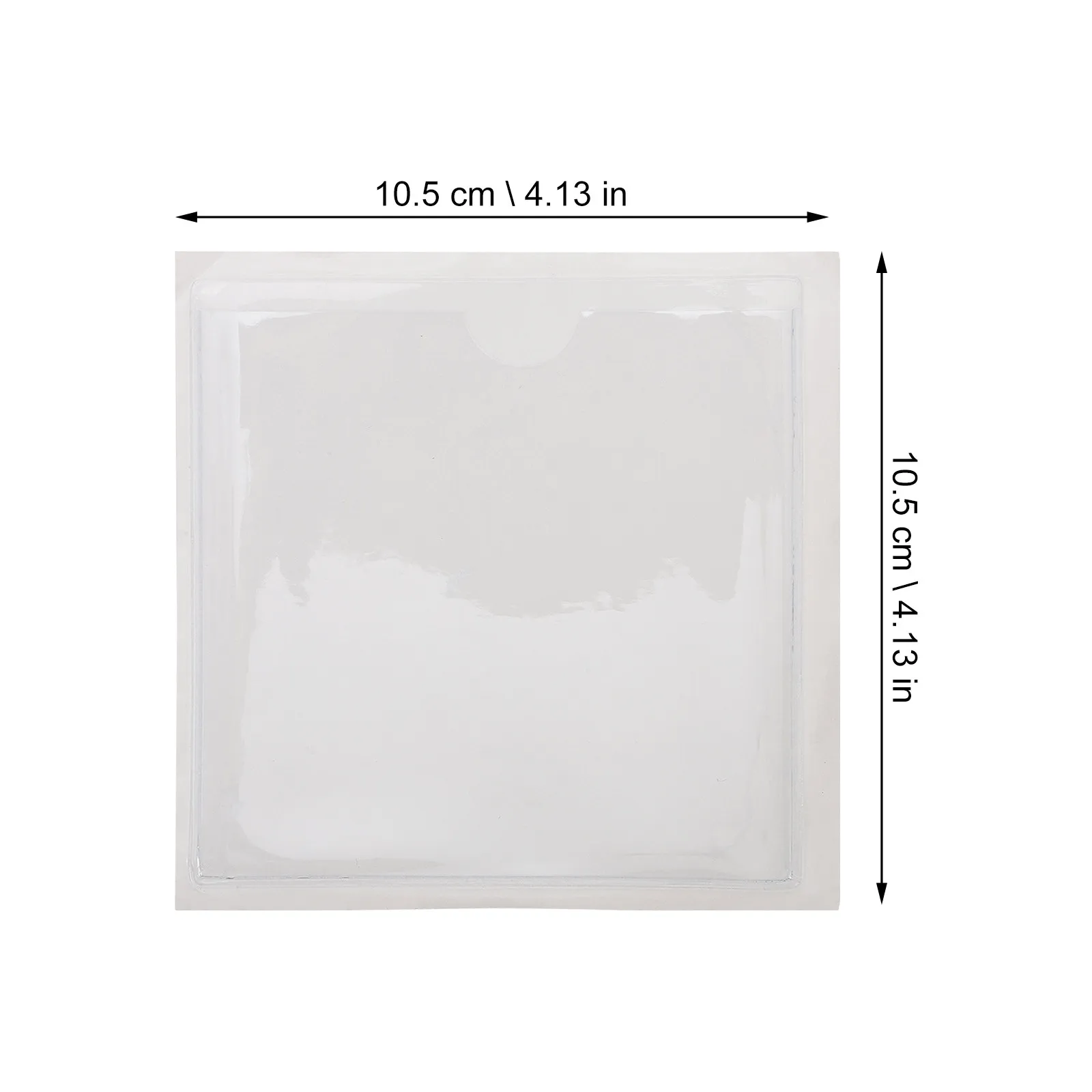 10Pcs Label Pockets Clear Self Adhesive Index Card Holders Protective Transparent Card Organizers for Office School Warehouse
