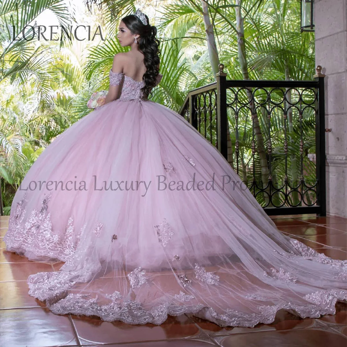 Vestido De quinceañera rosa, escote Corazón, México dulce 15 16, vestido De baile sin mangas 2024, apliques florales, Vestidos formales De XV 15 años