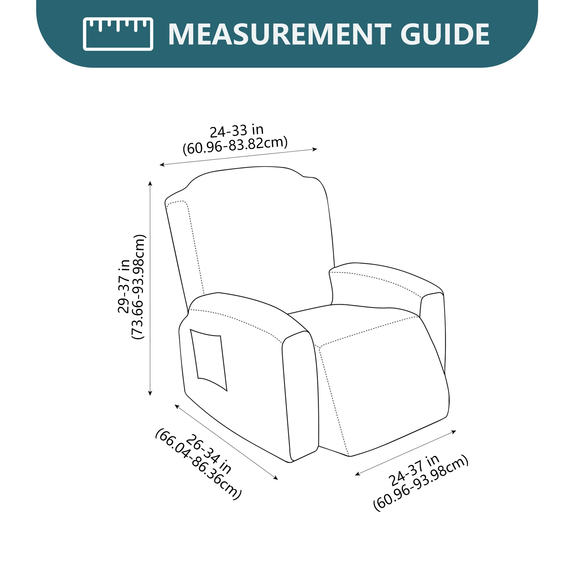 Waterproof Recliner Chair Covers Jacquard 1 Seater Recliner Couch Covers Stretch Chair Covers Furniture Protector