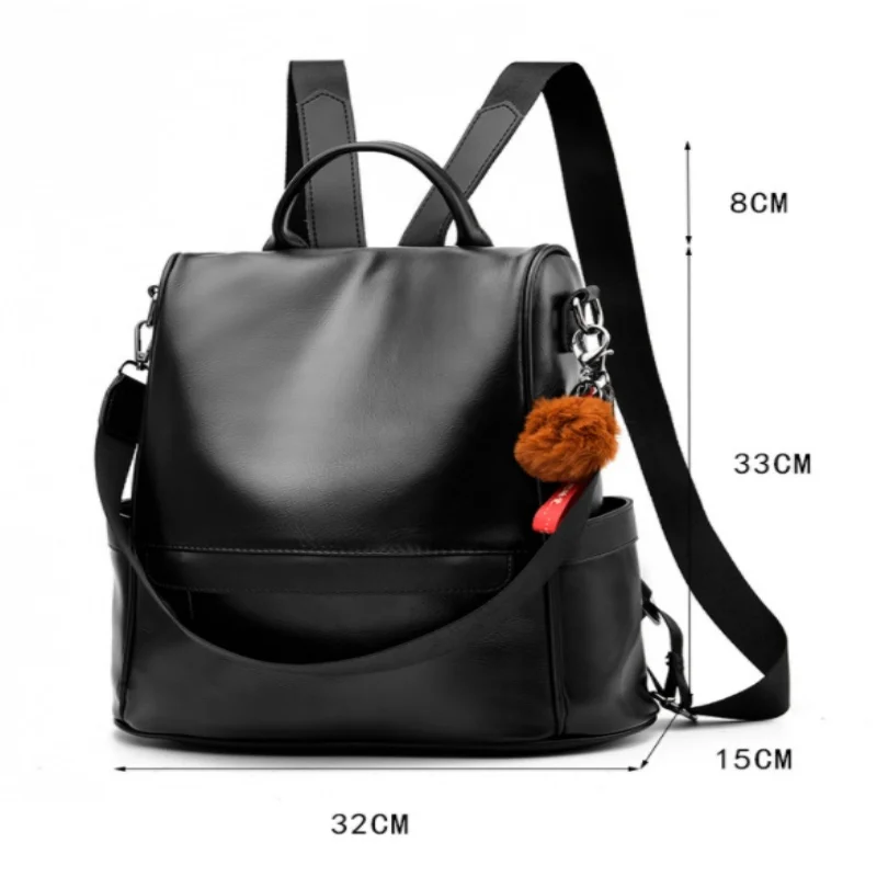 Vintage Backpacks Women Leather Shoulder Backpack Fashion Anti-theft Women Backpacks High Quality Leisure Shoulder Bags