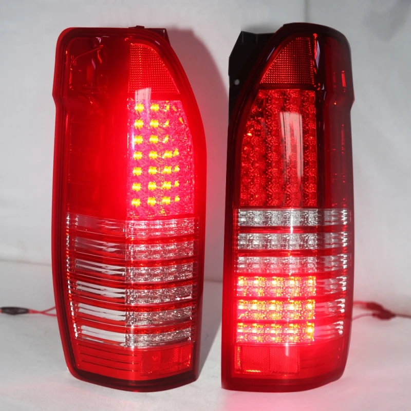 1 Set LED Rear Back Lamp 2005-2009 Year For Toyota Hiace Taillight Red White