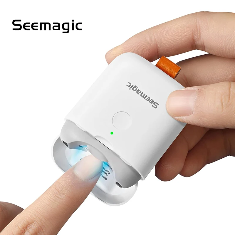 Seemagic Mini Electric Nail Clipper Automatic 2-in-1 Baby Trimmer with LED Light for Adults Babies Home Daily Nail Care Tool
