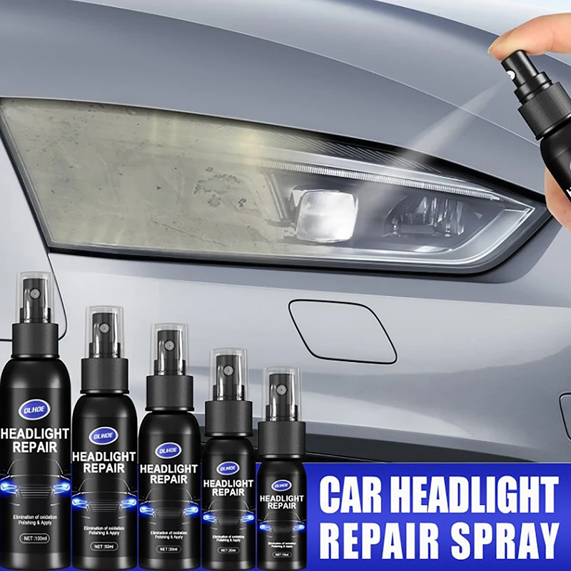 Car Headlight Polishing Agent Scratch Remover Repair Fluid Headlight Renewal Polish And Maintenance Liquid Kit Auto Accessories