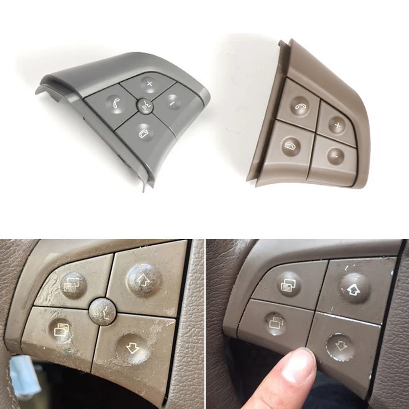 

Car Multifunction Audio Steering Wheel Button Cover for Mercedes-Benz ML GL R B Class W164 W251 W245 2006-2011 Car Accessories