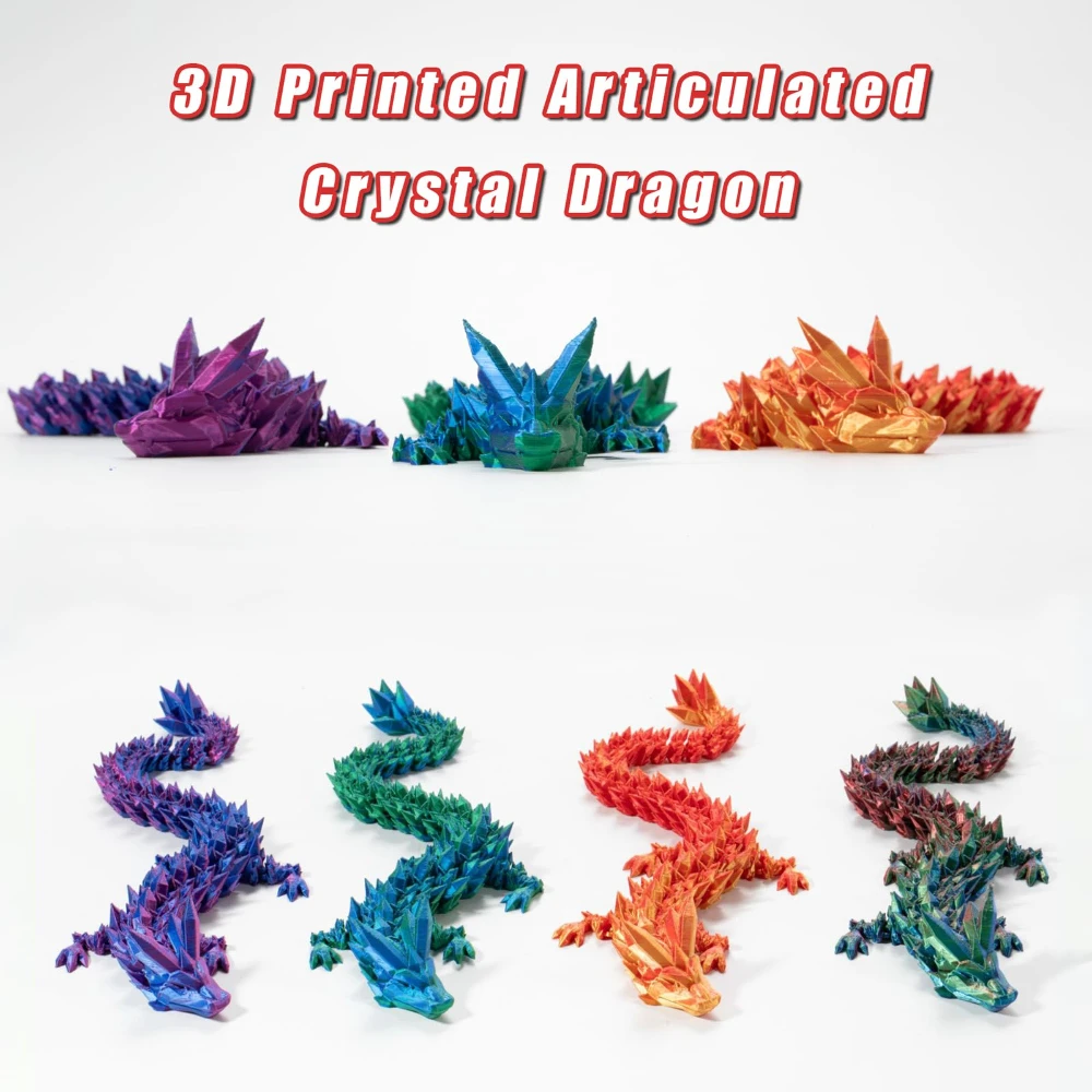 New 3D Printed Chinese Dragon Full Body Joints That Can Move Home Furnishings and Decorations Are Worth Collecting Creative Toys
