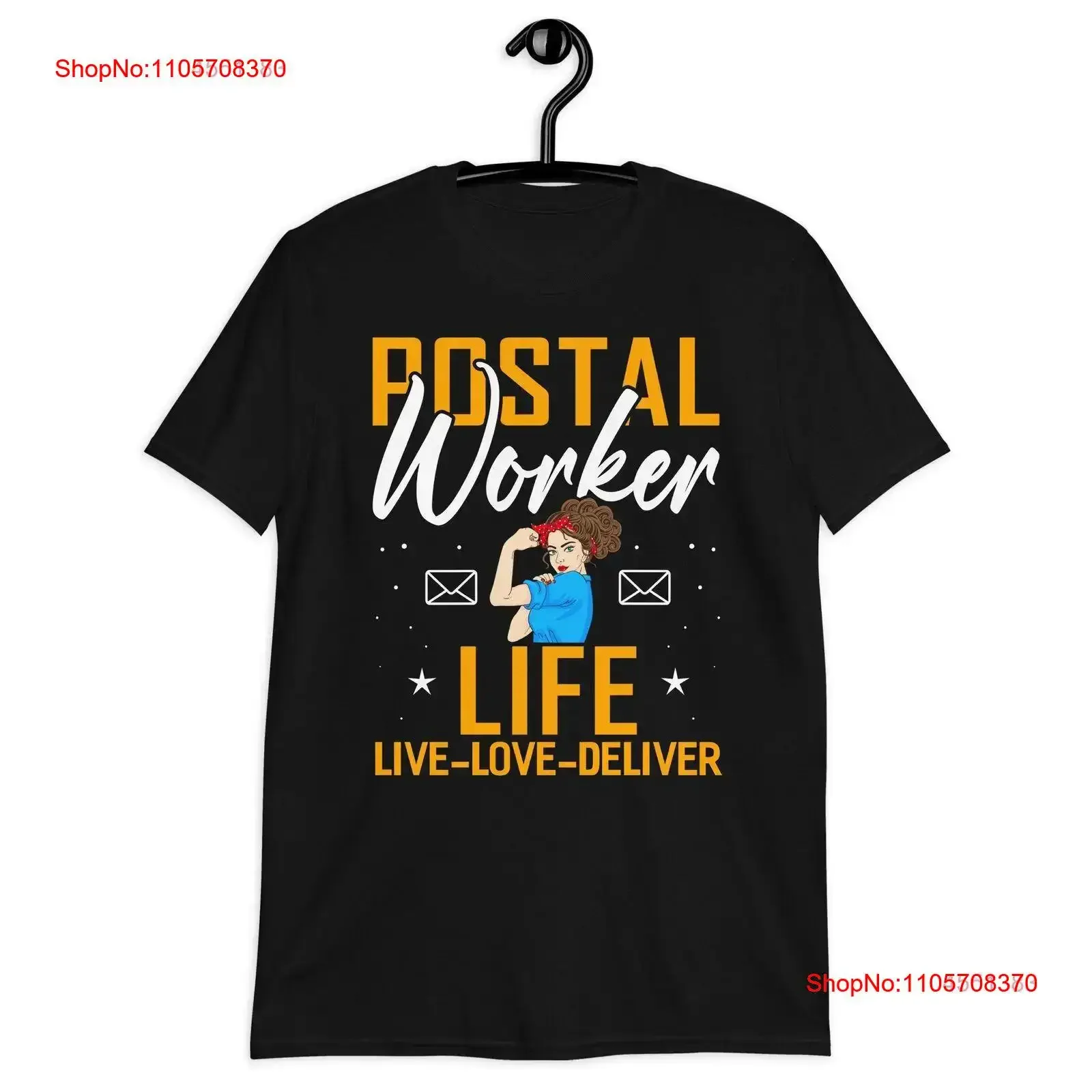 Postal Worker Life Live Love Deliver T Shirt Post Mailman vintage Washed Top For Everyday Wear Comfortable Stylish homme