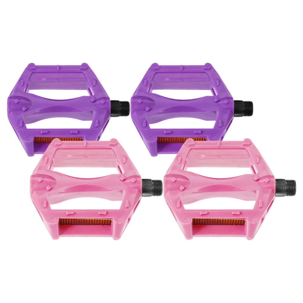 

Kids Bike Pedals Replacement Lightweight Anti Slip Flat Pedal For Children Mountain Tricycle Bicycle Universal Fit Bright