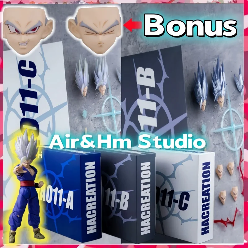 Nueva Figura de Acción de Gohan de Air&Hm Studio, Accesorios para la Cabeza de Gohan Super Saiyan Beast de Dragon Ball, Figuras de Anime, Regalos, Juguetes