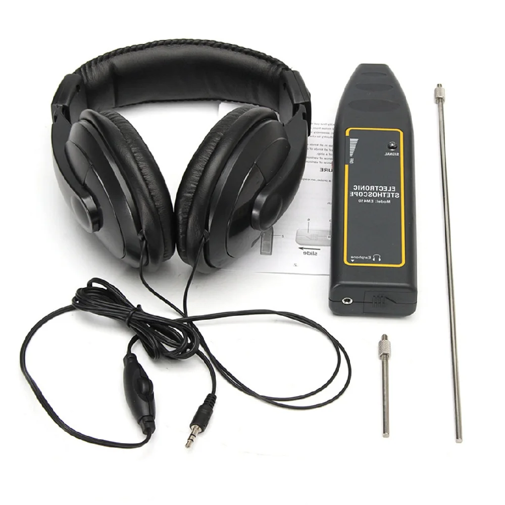 

EM410 Автомобильный электронный стетоскоп Автомобильный шумоискатель Детектор неисправностей двигателя Диагностический инструмент для ненормальных звуков автомобиля