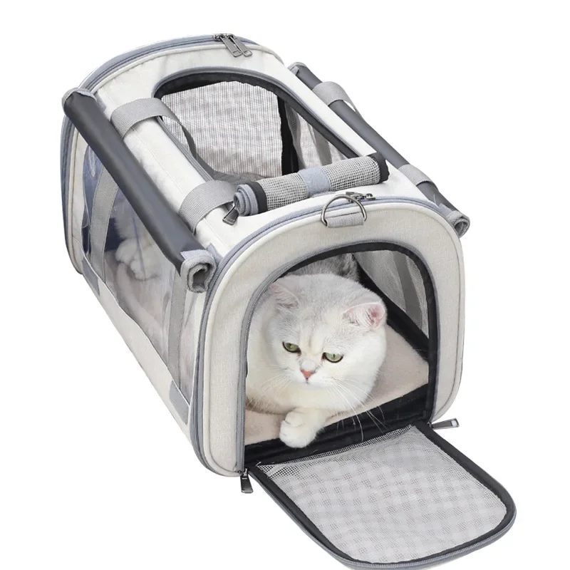 

Dog Carrier Bag Soft Side Backpack Cat Pet Carriers Dog Travel Bags Airline Approved Transport for Small Dogs Cats Outgoing