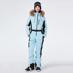 New 2024 Winter Windproof Slim Fit Snowboard Clothes Set Women's Suits for Skiing Ski Outdoor Sport Men Jacket and Pants Hoodie