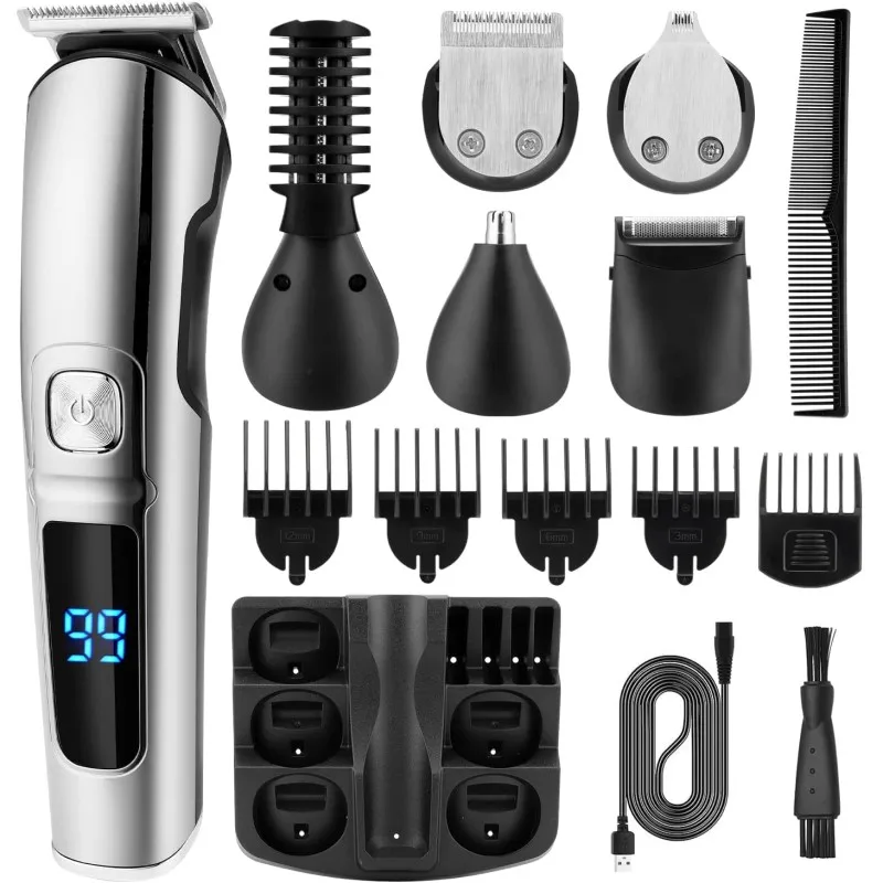 

Kemei Professional Hair Trimmer Waterproof 6 in 1 Hair Clipper Electric Hair Cutting Machine Beard trimer Body Men Haircut