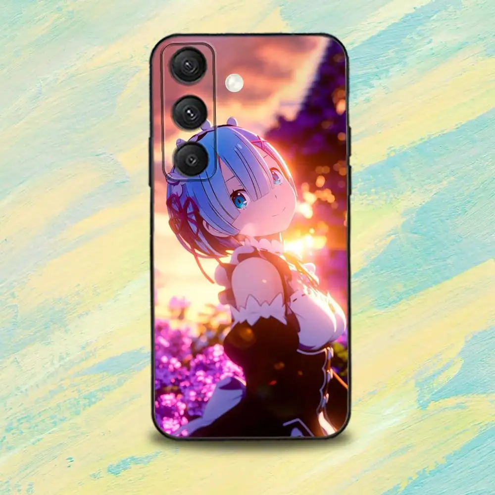 Anime R-Re ZeroS Rem-S Phone Case For Samsung S25,S24,S10,S22,S21,S20,S23,Ultra,Plus,Lite,FE,Soft Silicone Black Cover
