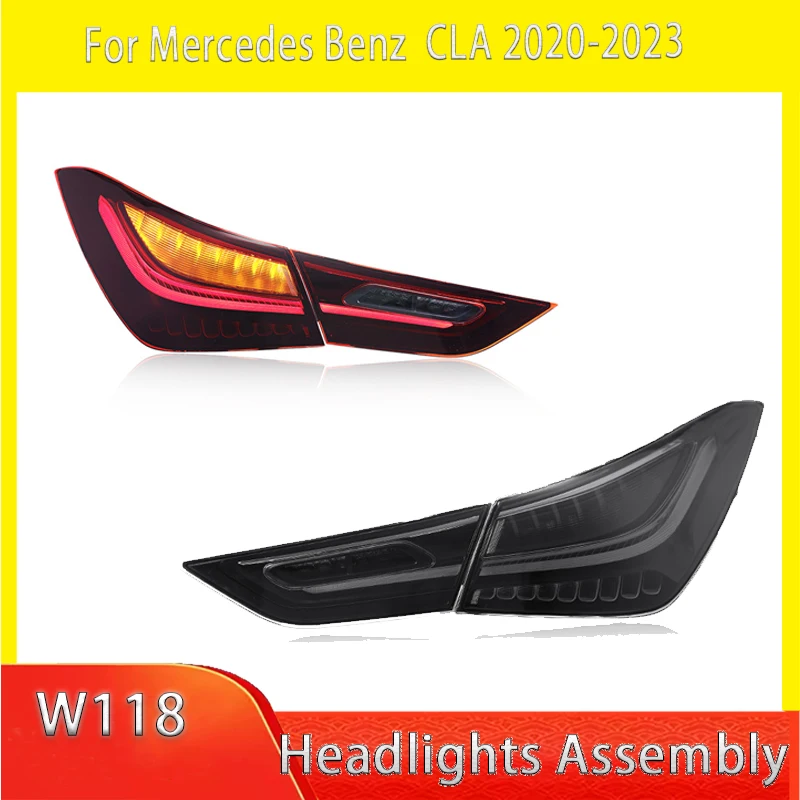 

Car Light For Benz CLA W118 Taillight 2020 2021 2022 2023 Rear Lamps LED Projector Tail Lamp Daytime Running Light Accessories