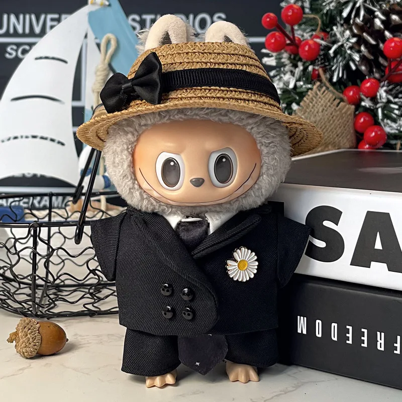 Solo vestiti adatti per vestiti per bambole Labubu da 17 cm seduti Vestiti Labubu Gd Abiti da concerto Accessori per bambole Regali di festa