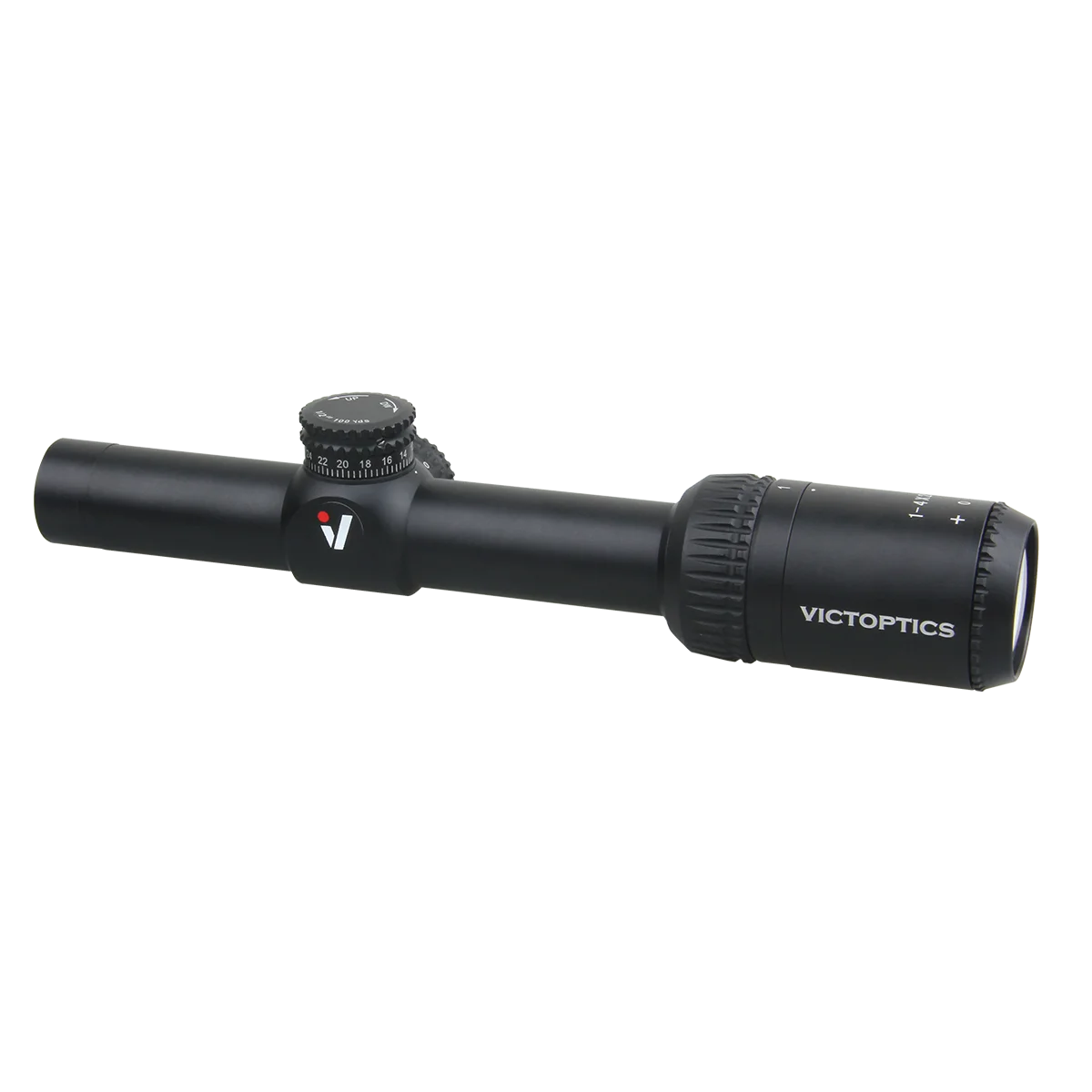 Mira telescópica VictOptics 1-4x20 SFP con retícula Mil Dot - imagen 2