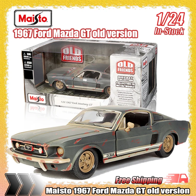 

Новинка на складе Maisto 1:24 1964, Ford Mazda GT, старая версия, имитация сплава, миниатюрная литая модель, детские игрушки на заказ, подарок