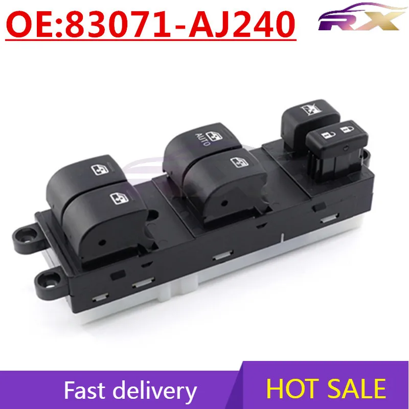 

OEM:83071-AJ240 Auto Accessories Left Front Glass Lifter Switch Power Window Control Switch For Subaru Outback