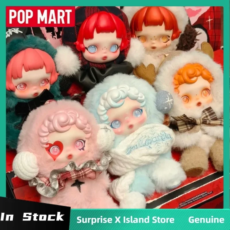 Pop Mart Skullpanda Winter Symphony Series Blind Box Scatola misteriosa Guess Bag Toys Doll Cute Anime Figure Ornamenti per il desktop Regali