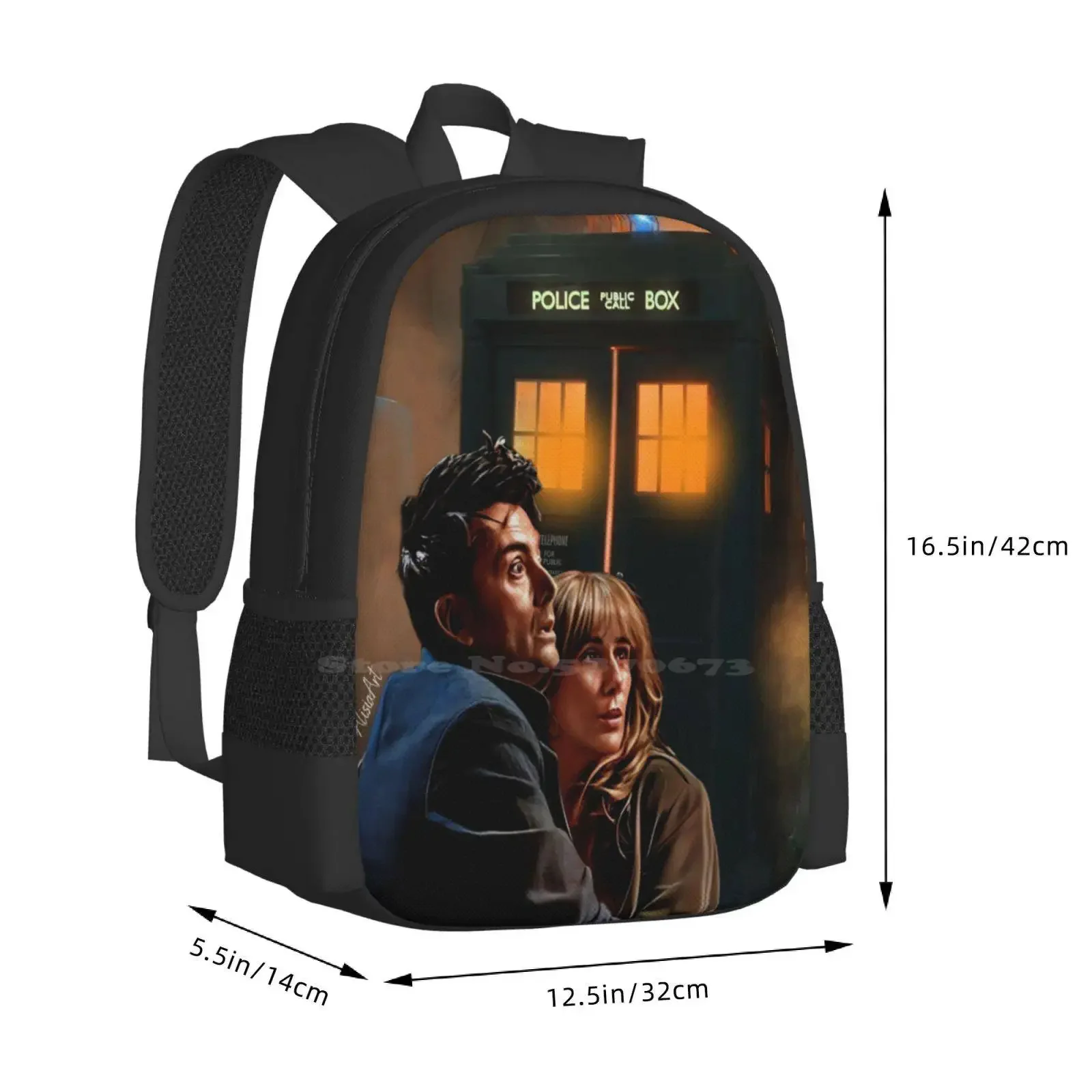 Wby 14Th Doctor Heißer Verkauf Schultasche Rucksack Modetaschen 14. Doctor Time Travel Time Machine