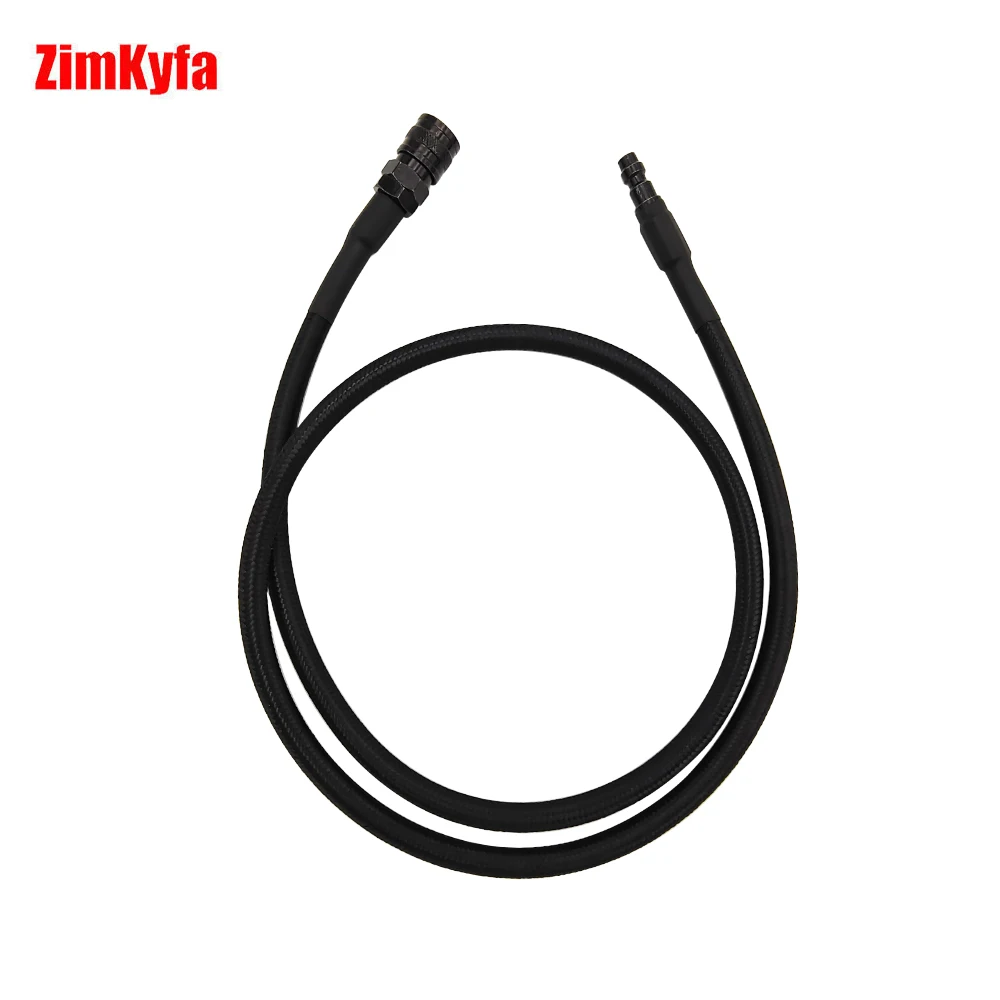 Manguera flexible HPA Air SLP, Cable trenzado negro, desconexión rápida, 40 pulgadas, máxima presión, 300 PSI