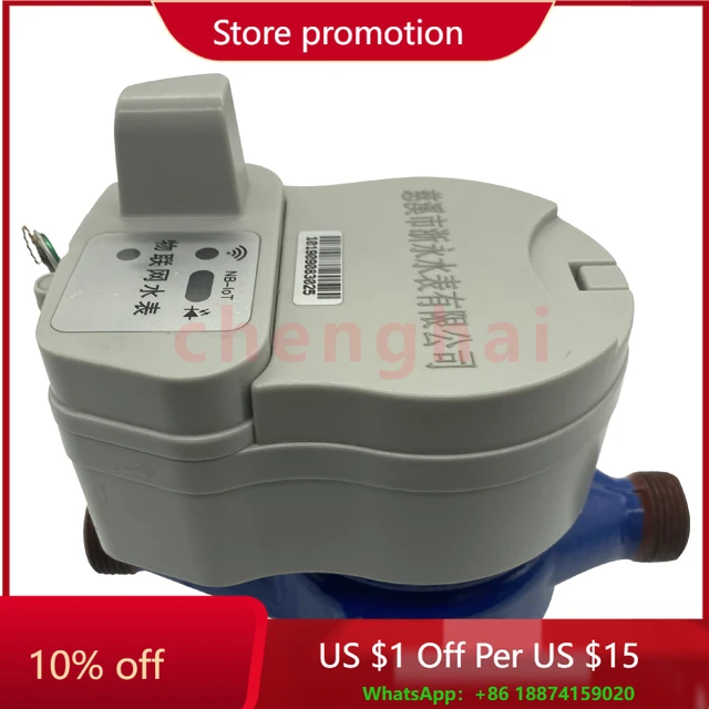 Medidor de água fria remoto de pulso sem fio não magnético Medidor de água inteligente Lora/Lorawan/pulso/Gsm/Nb-Iot Sts Medidor de água