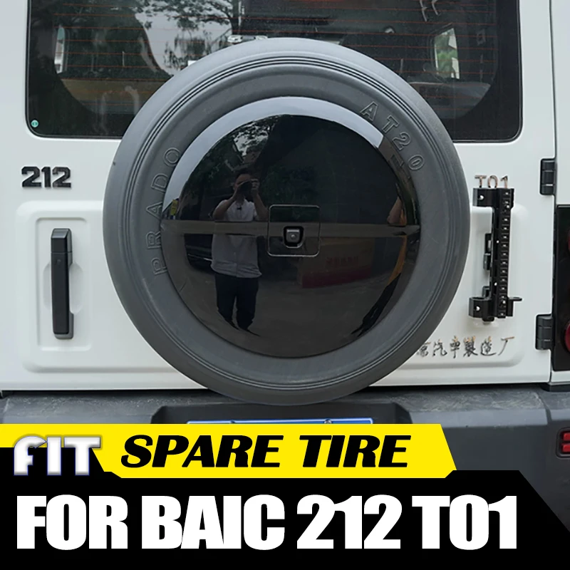 Ersatzreifen für BAIC 212 T01 2024-2026, modifizierter leichter Scheinreifen, Heckklappen-Ersatzreifenabdeckung, Reifenteile