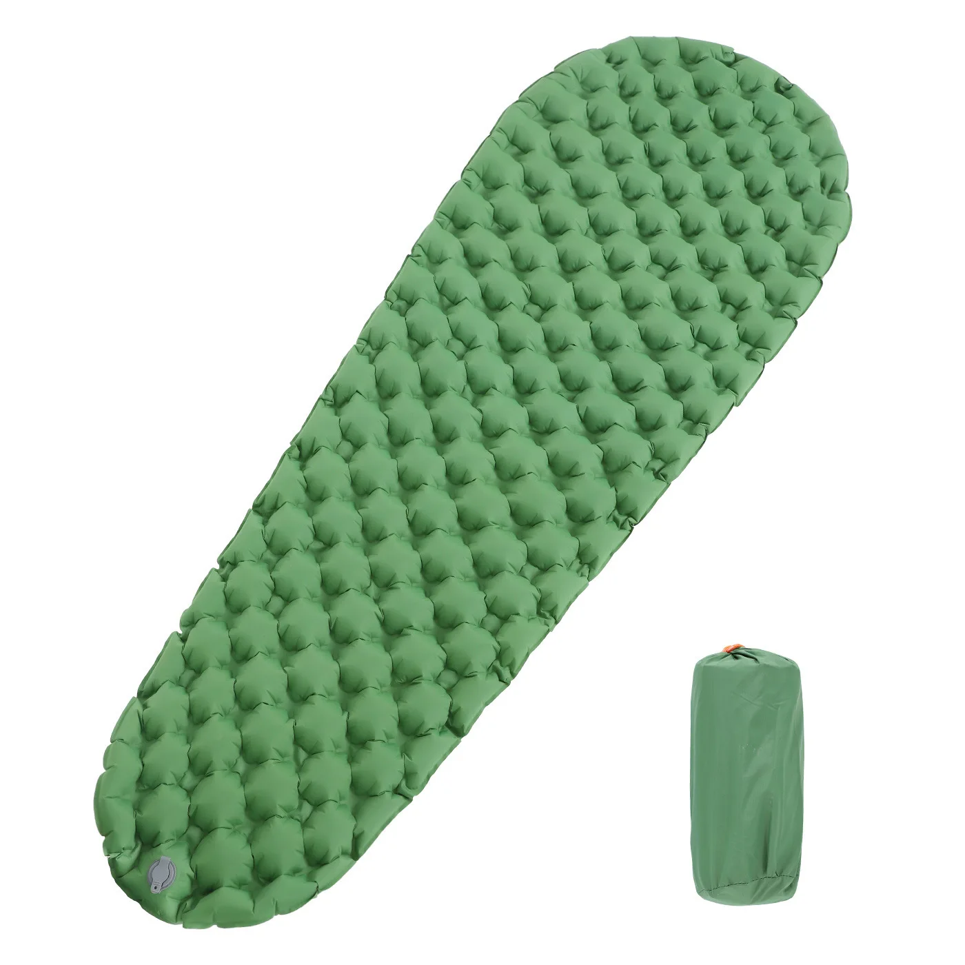 Ultralight Portable Mummy TPU Nylon Inflatable Mattress Outdoor Camping Diamond Damp-proof Sleeping Cushion Pad Small Volume5