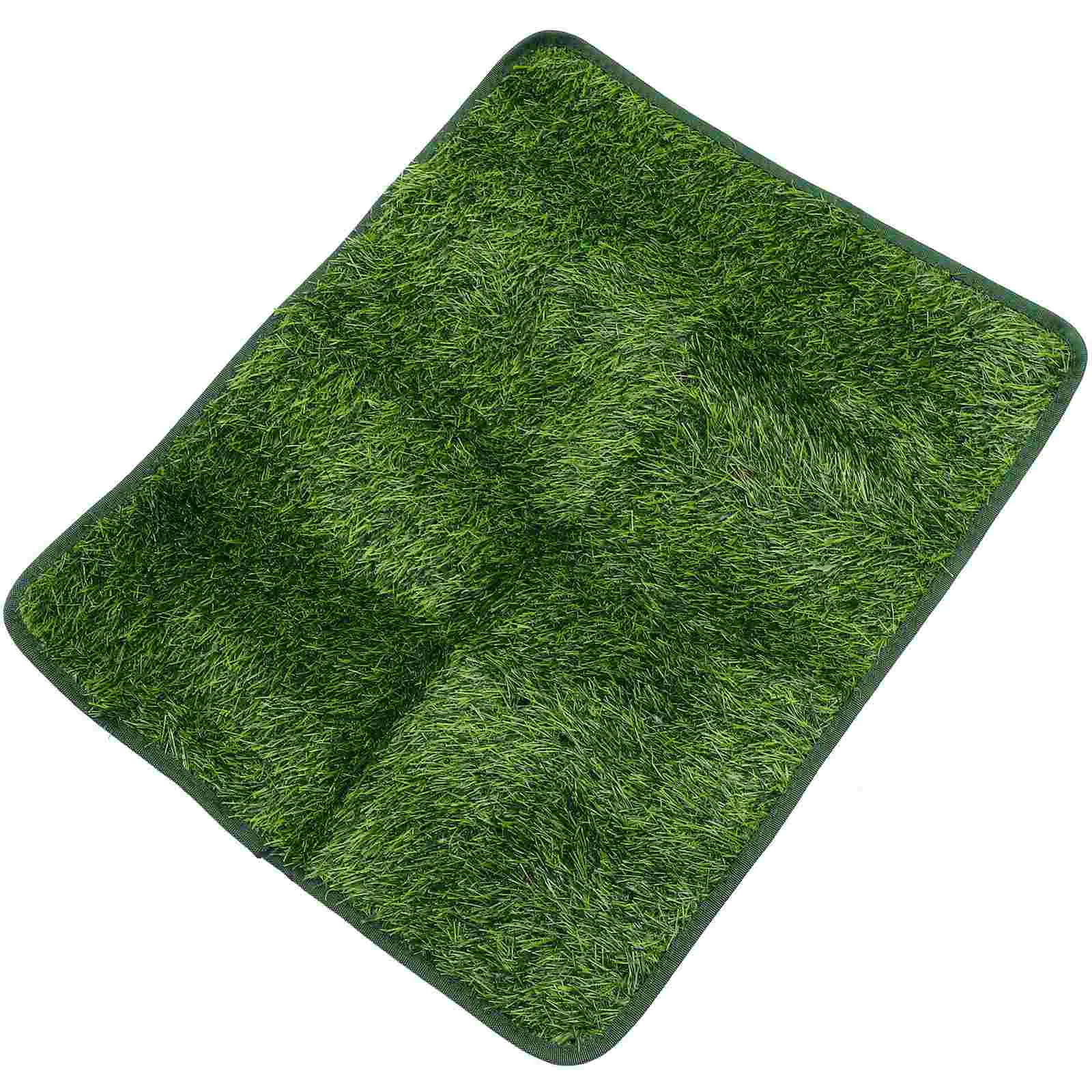 Pet Mat Cage Pee Accessories for Bedding Portable Grass Pad Replaceable Fake Newborn