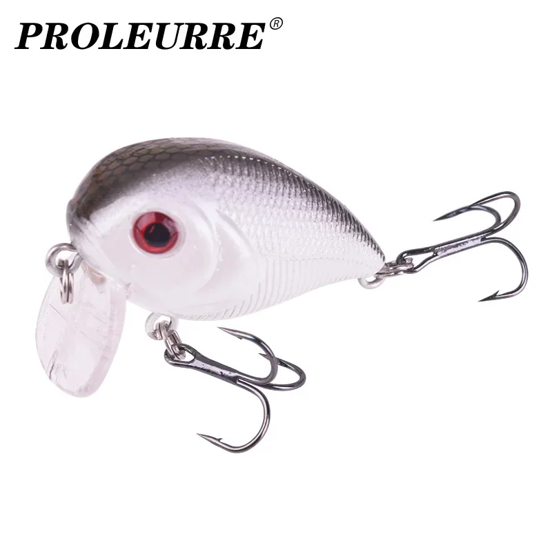 

1 Pc Crank Fishing Lure 4cm 8g Floating Minnow Wobblers Artificial Plastic Bait with Hooks for Bass Carp Pike Crankbait Tackle