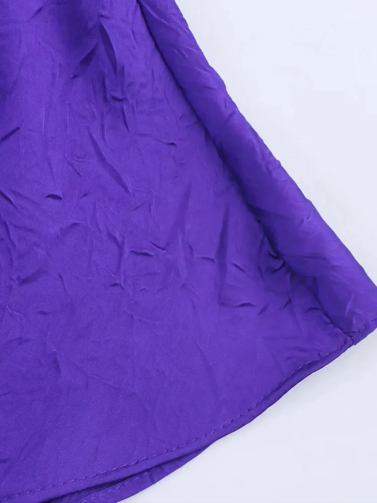 여성용 신상 섹시 백리스 언더웨어 미디 슬리브리스 드레스 여성 우아한 실크 새틴 텍스처 슬림 레이스업 롱 드레스