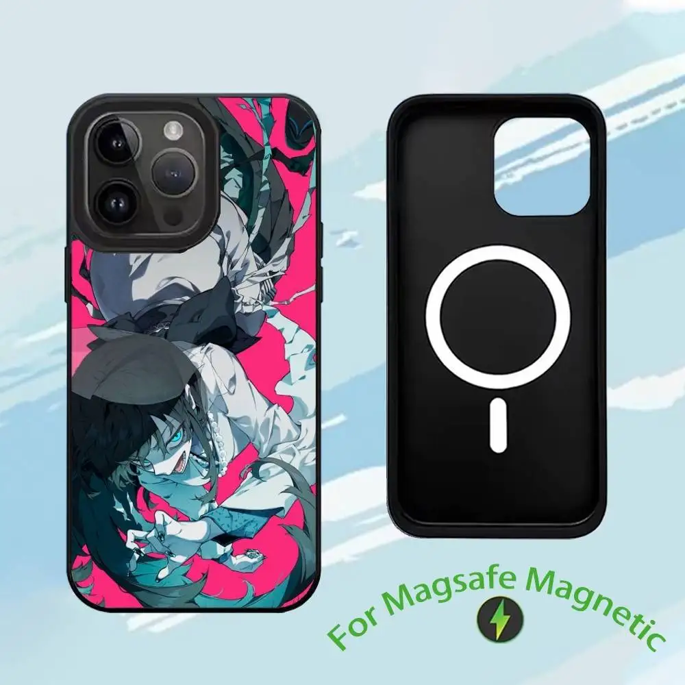 حافظة هاتف A-Ado K-Kyogen X Uta-a لهاتف iPhone 17,16,15,14,13,12,11,Plus,Pro,Max Magsafe شحن لاسلكي مغناطيسي