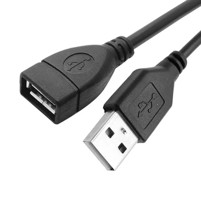 Przedłużacz USB 2.0 Krótki kabel do Smart TV PS4 Prędkość Przedłużacz danych Kable do ładowania męskiego na żeński Przewód 0.5M 0.6M 0.7M 0.8M