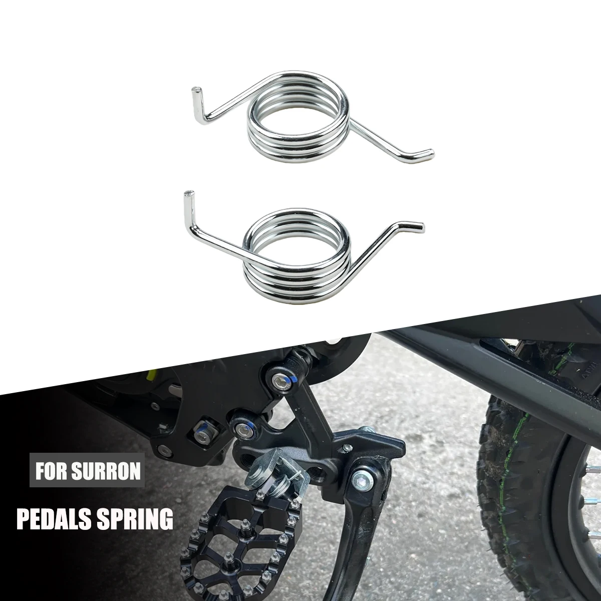 Motorcycles Accessories For SUR RON Sur ron Light Bee X Electric Dirt Bike Pit Bike Foot Spring Foot Pegs Rests Pedals Spring