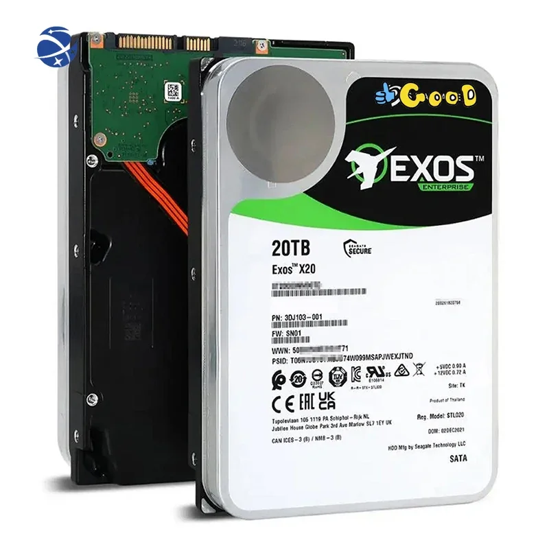 YYHC  ST20000NM007D  X20 HDD 3.5 SATA 6Gb/s 7200RPM High Speed Networking Internal Server Hard Devices Disk 20TB