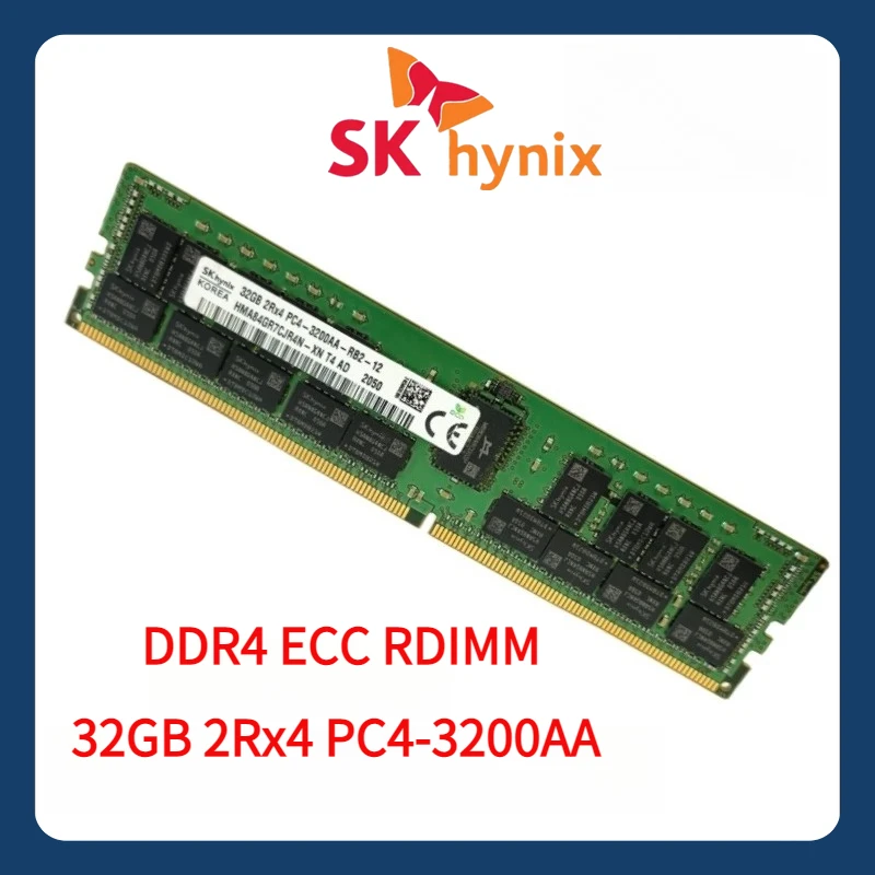 

SK hynix 32GB 2Rx4 PC4 3200AA DDR4 3200MHz ECC REG RDIMM 32G Server memory RAM Registered DIMM X99