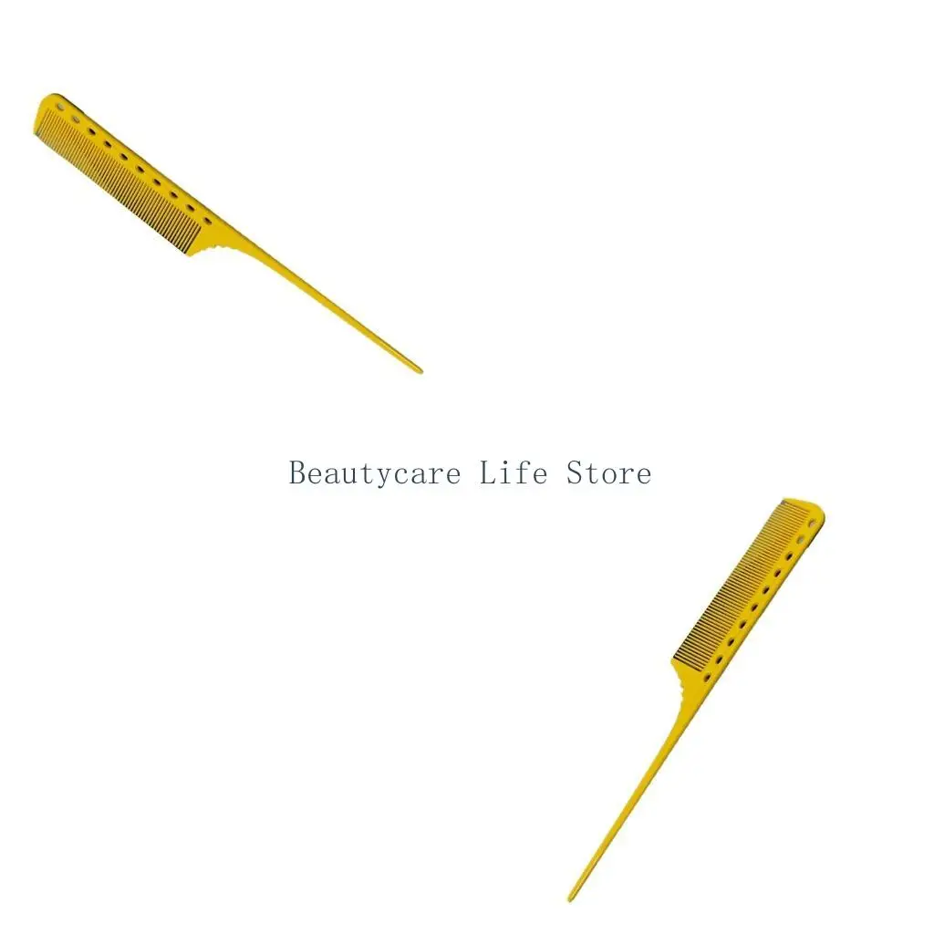 652C Hair Teasing Comb with Pointed Tail Hairdressing Anti-static Combs Create Stylish Hairstyles with Ease
