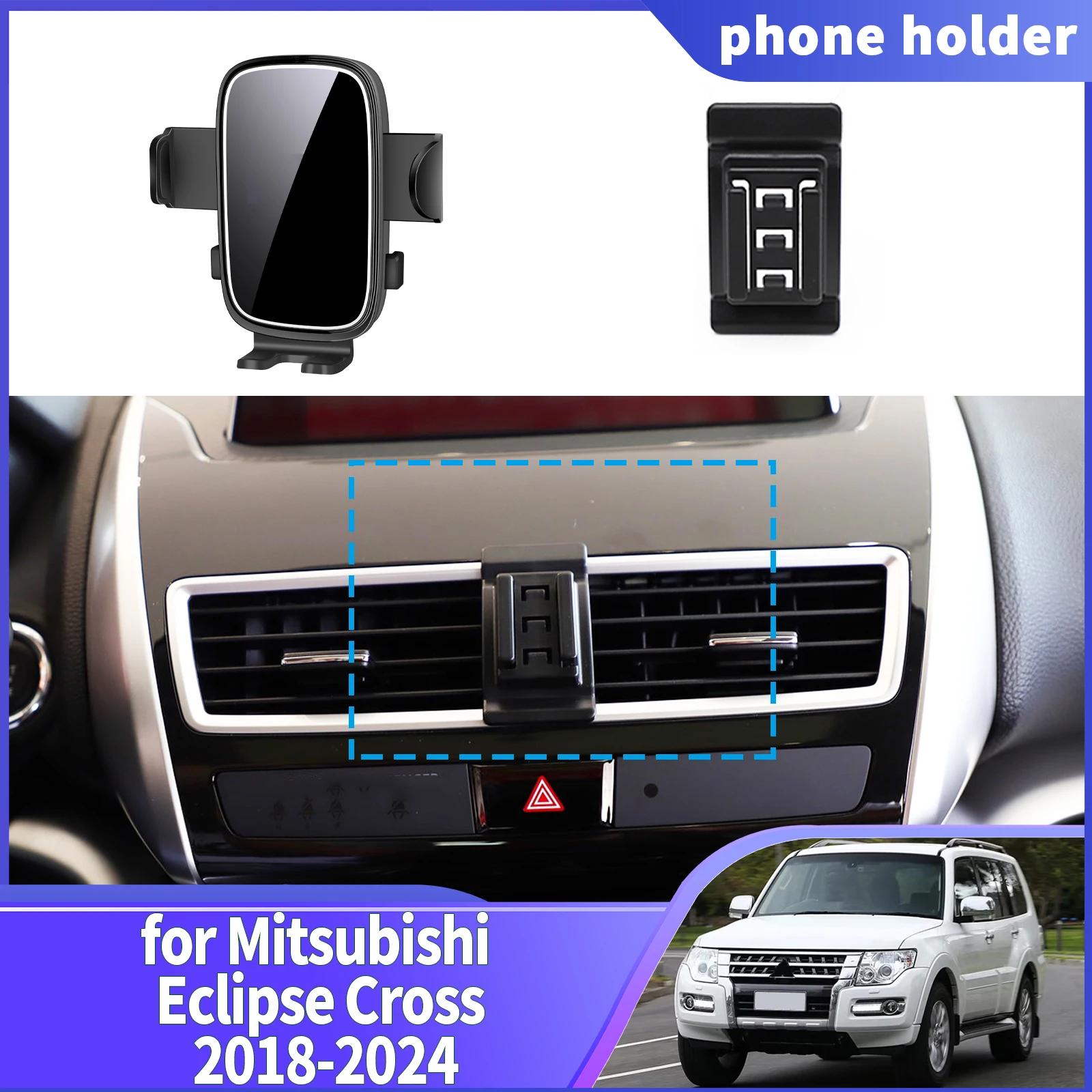 

fit for Mitsubishi Eclipse Cross 2018 2019 2020-2024 Navigation Phone Holder Mount Customized Car accessoires
