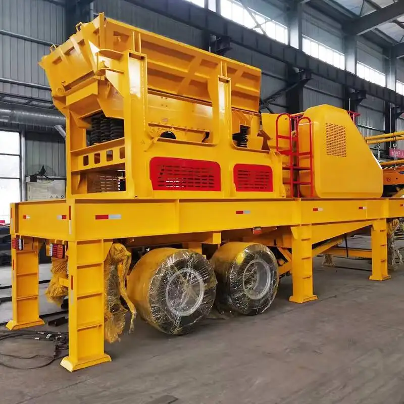 

2025 Track Mobile Cone Crusher Screening Machine Construction Waste Large Mining Crushing Equipment
