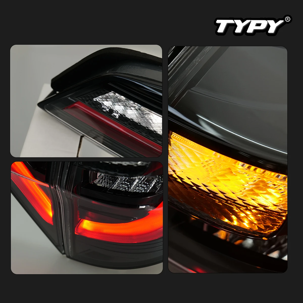 LED Rear Tail Lights For Honda HRV HR-V Vezel 2014-2019 Upgrade New Energy Edition Tail Lamps Car Accessories